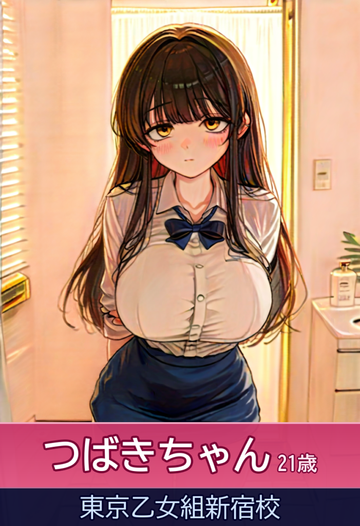 つばきちゃんと初々しい一夜を！158cmの巨乳娘とエロティックな時間 – ときめき純情ロリ学園～東京乙女組新宿校