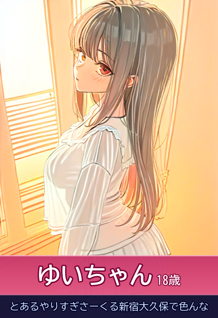 ゆいchanと過ごす甘〜い時間！18歳の天然美少女が待つ – とあるやりすぎさーくる新宿大久保で色んな