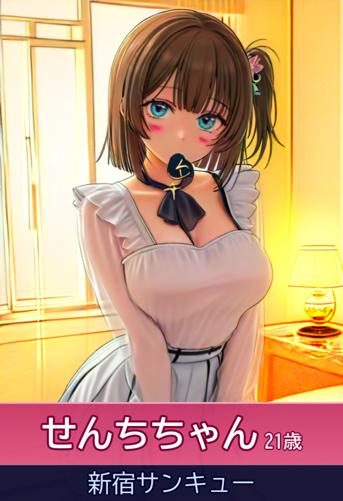 せんちちゃんと心に余裕を持って!チムチム丁寧に舐めてくれる鉄板美女 – 新宿サンキュー