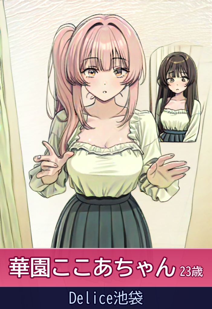 華園ここあとイチャイチャ美乳ローション風呂 – Delice池袋