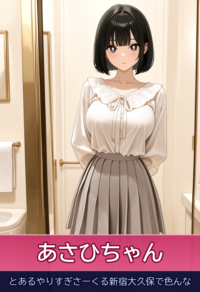 あさひの90分!美しい顔立ちとボリューム感あるお胸 – とあるやりすぎさーくる新宿大久保で色んな