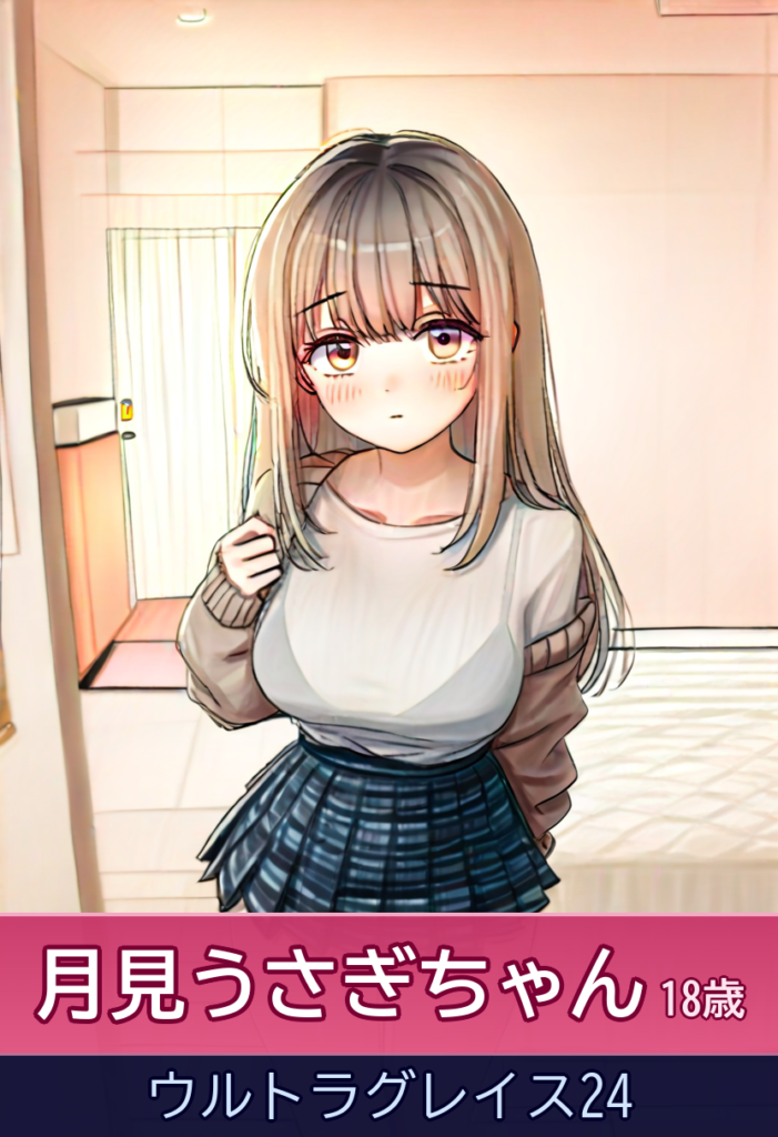 【退店】月見うさぎちゃんとの甘い時間！キュートで敏感な18歳 – ウルトラグレイス24