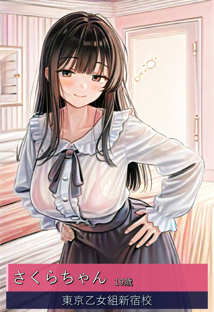 さくらの親しみやすいプレイ – 東京乙女組新宿校