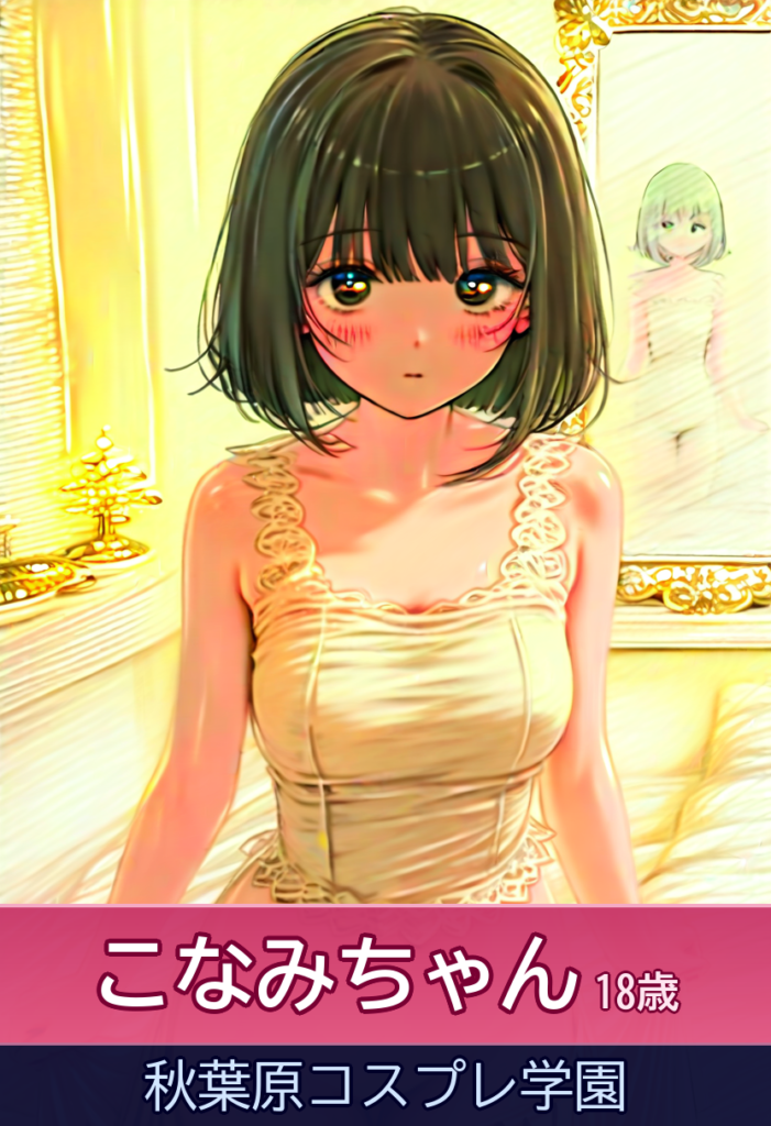 こなみの最高の癒しタイム – 秋葉原コスプレ学園