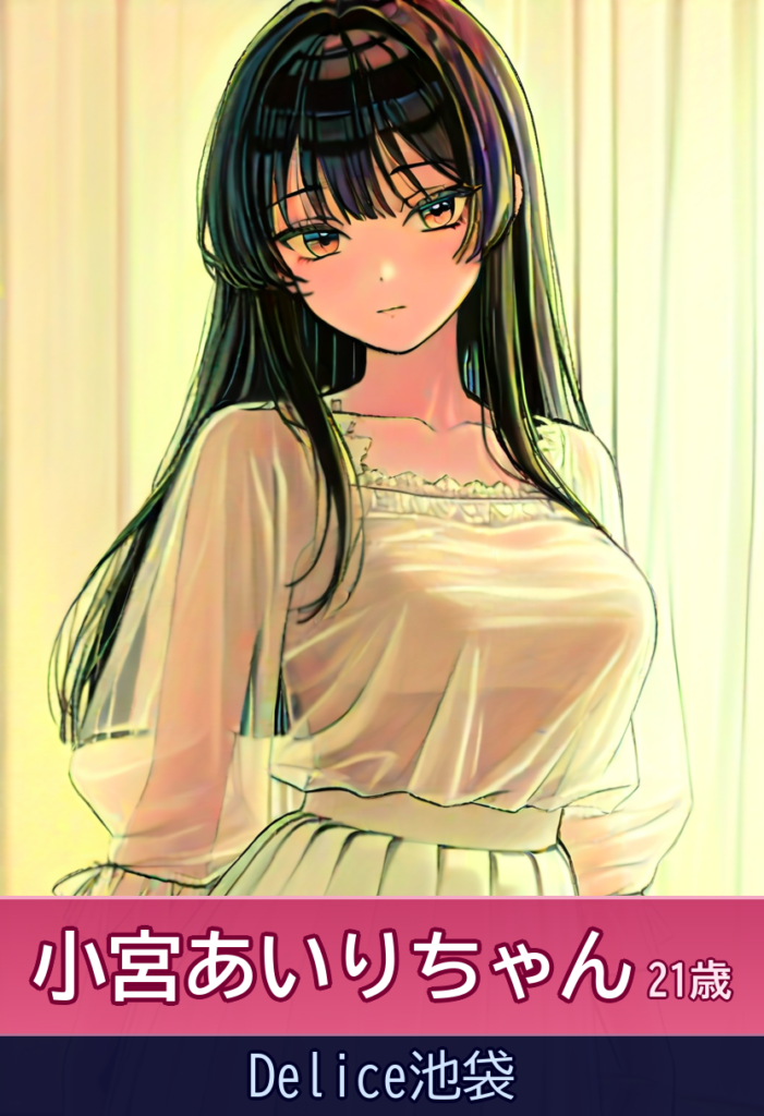 小宮あいりちゃん♡清楚系Fカップ癒し系天使 – Delice池袋