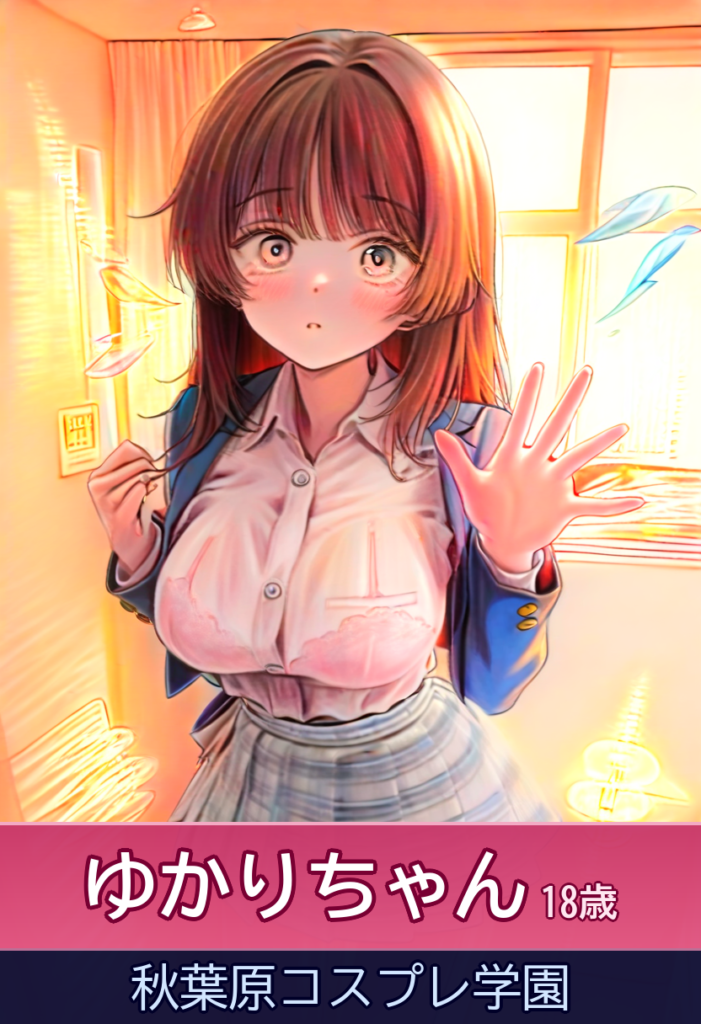 ゆかりちゃんの制服痴漢体験！半年ぶり再会の至福 – 秋葉原コスプレ学園