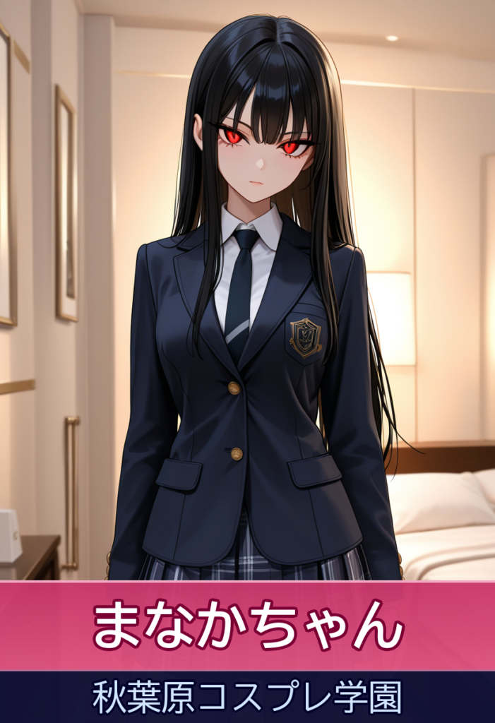 まなかちゃんとの癒しのコスプレタイム – 秋葉原コスプレ学園