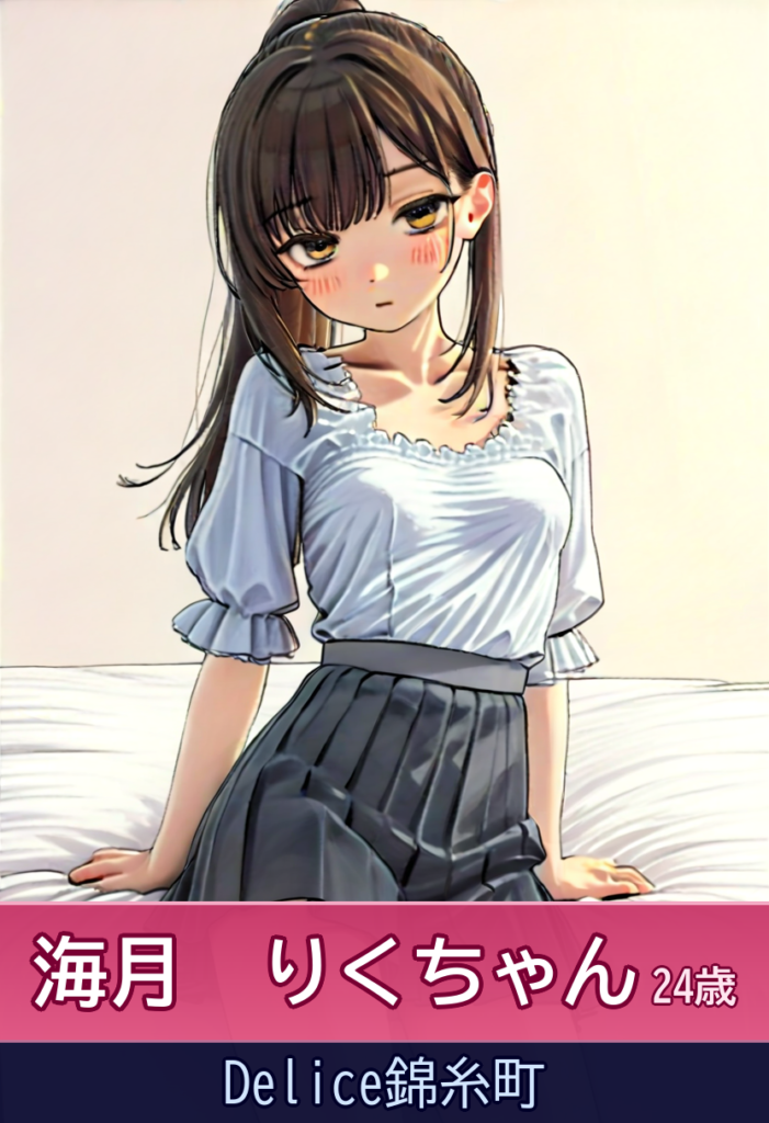 海月りく 24歳 清楚で美貌の女子アナ系美女 – Delice錦糸町