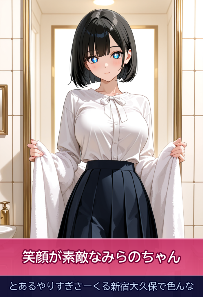 笑顔のみらのちゃん♪控えめな性格のエロティックな敏感ボディ – とあるやりすぎさーくる新宿大久保で色んな