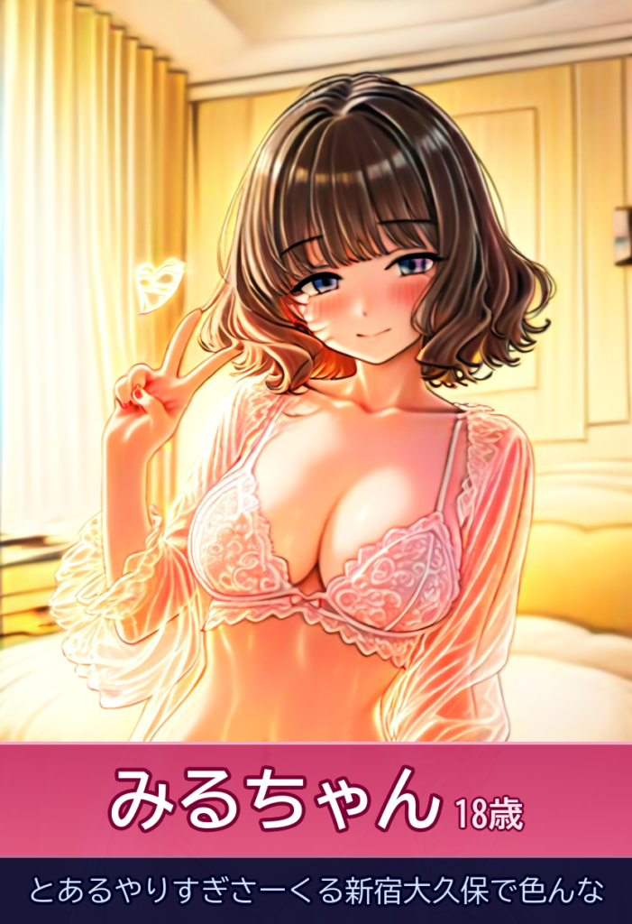 みるちゃんと過ごす貴重な一日！18歳のフレンドリーなプレイ – とあるやりすぎさーくる新宿大久保で色んな