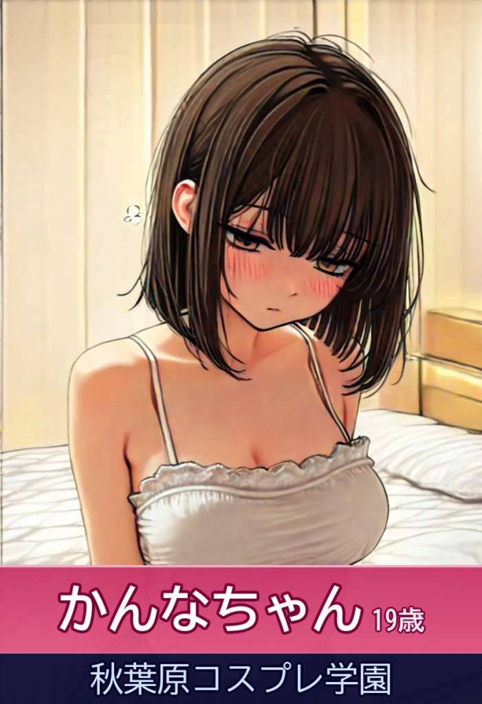 かんなの甘い時間!小さくてキュートな19歳娘 – 秋葉原コスプレ学園