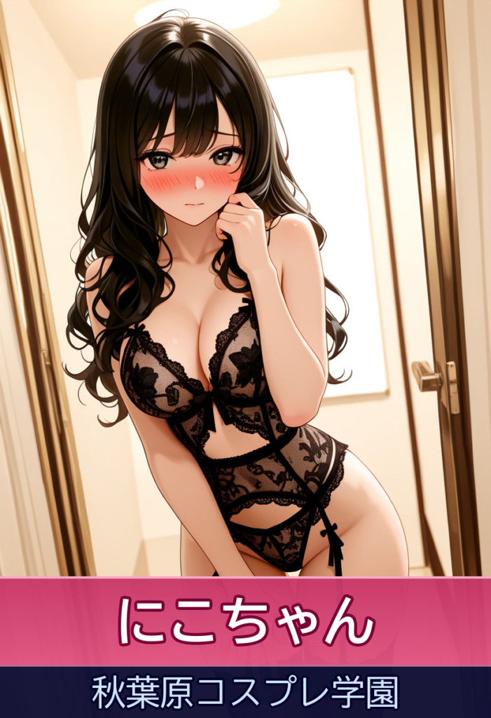 にこちゃんと過ごす最高の100分♡カジュアル美人の恋人気分 – 秋葉原コスプレ学園