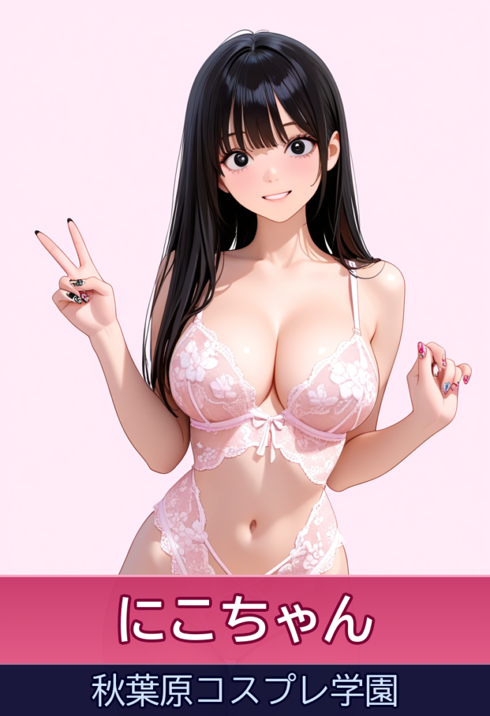 にこちゃん話題の美少女と100分の恋人時間♩ – 秋葉原コスプレ学園