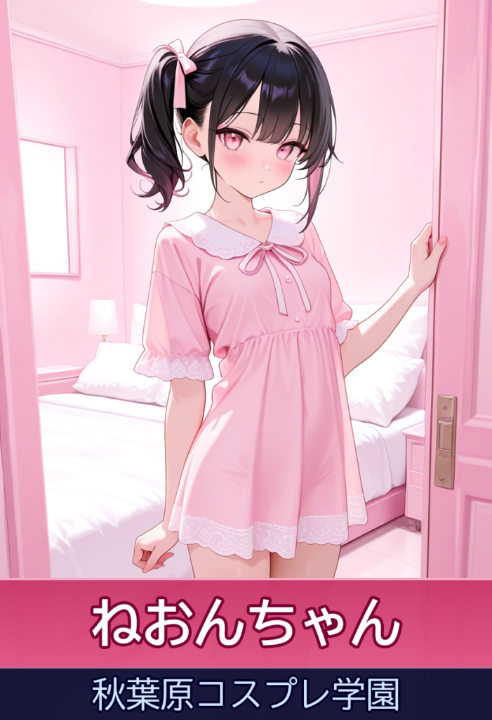 ねおんちゃんとのイタズラ時間！小柄で華奢な素人系美少女 – 秋葉原コスプレ学園