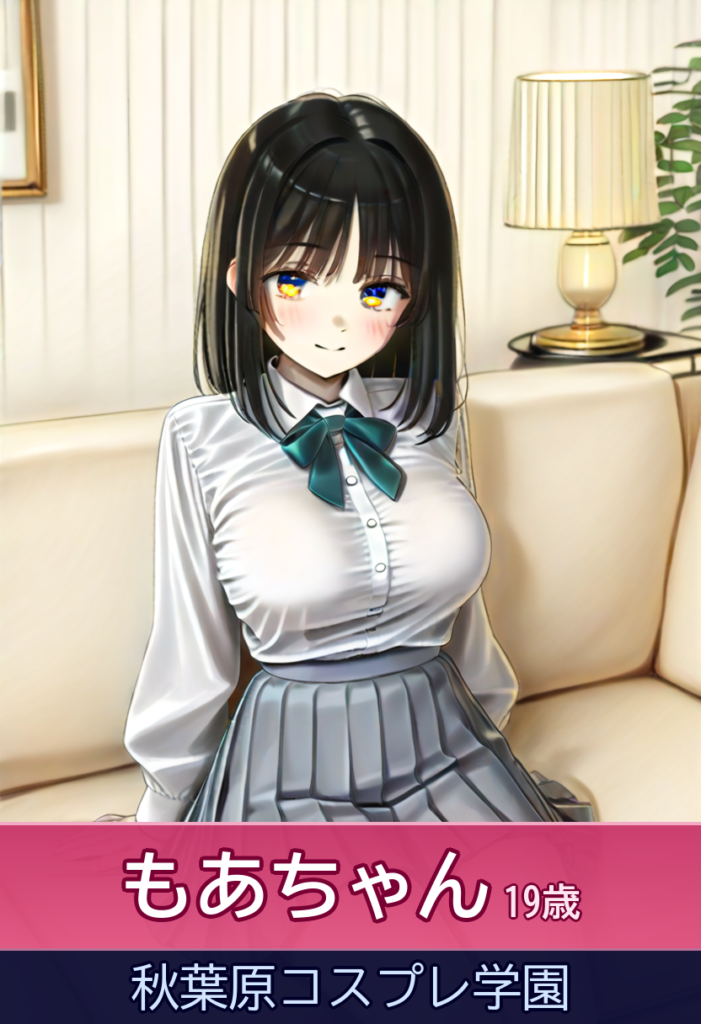 もあちゃんの萌え系サービス満点 – 秋葉原コスプレ学園