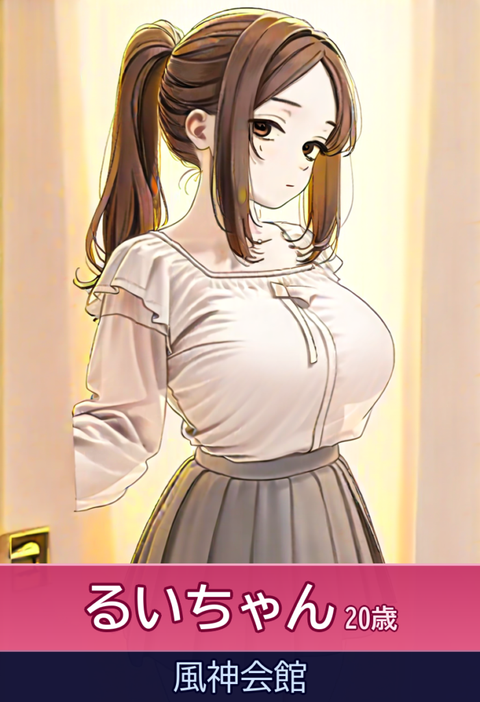 るいとのGカップ爆乳プレイ – 風神会館