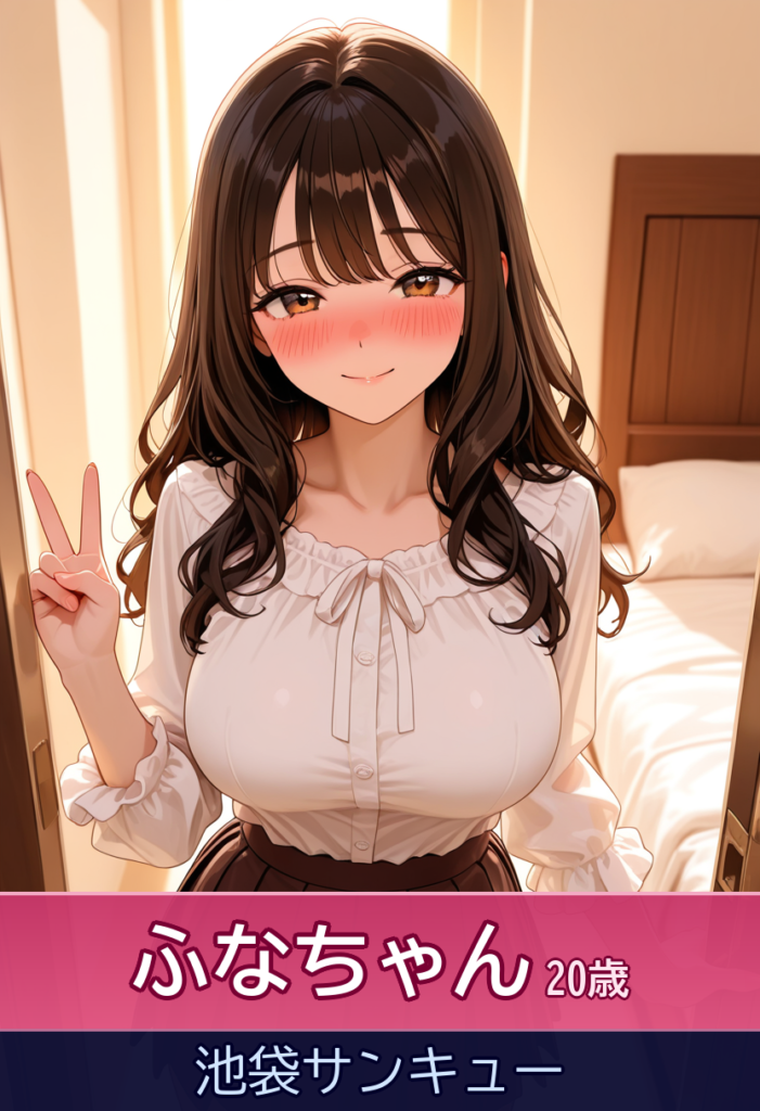 ふなちゃんの美乳と笑顔で萌える100分 – 池袋サンキュー
